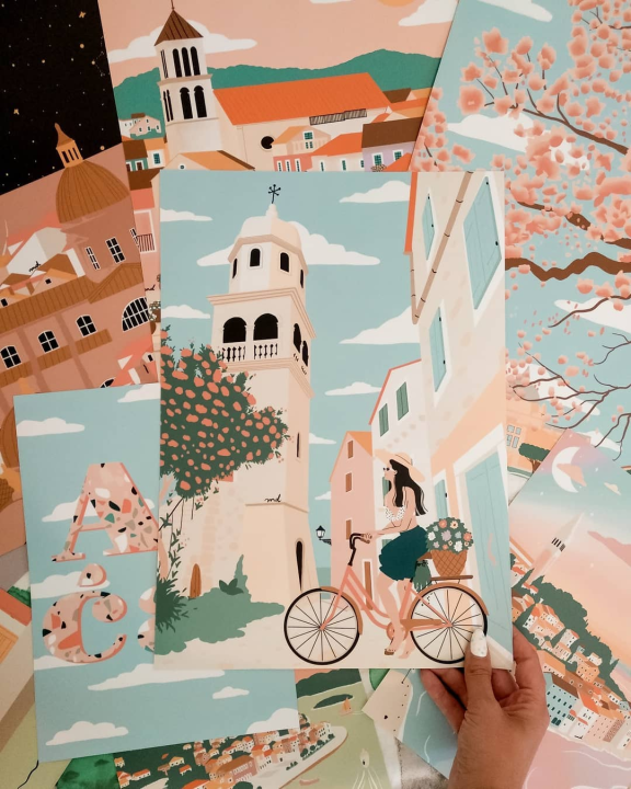 Otvorena pop-up izložba ilustratorice Dore Barbarić u kafiću u središtu Šibenika