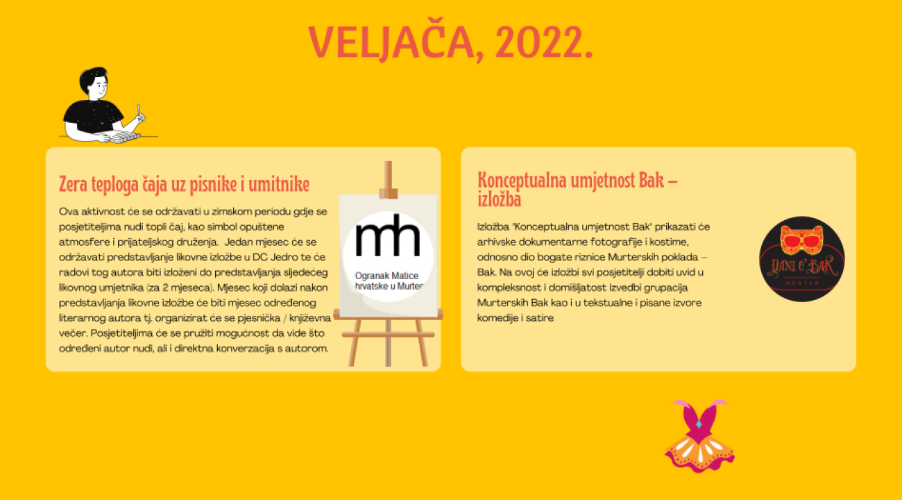 Provjerite kakve aktivnosti vas čekaju tijekom cijele godine u Društvenom centru Jedro u Murteru 