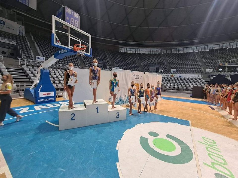 Gimnastičarke 'Šibenik-Dalmacije' uspješne u Zadru na Sirena cupu: Raci prva, Mileta druga, Bujas treća 