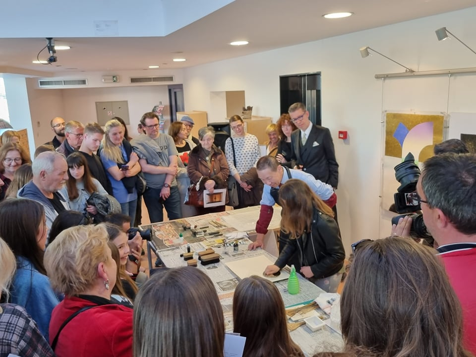 U Galeriji sv. Krševana suvremena japanska tehnika 32 HANGA: 'Ova izložba je jedan most između Šibenika i Tokija'  