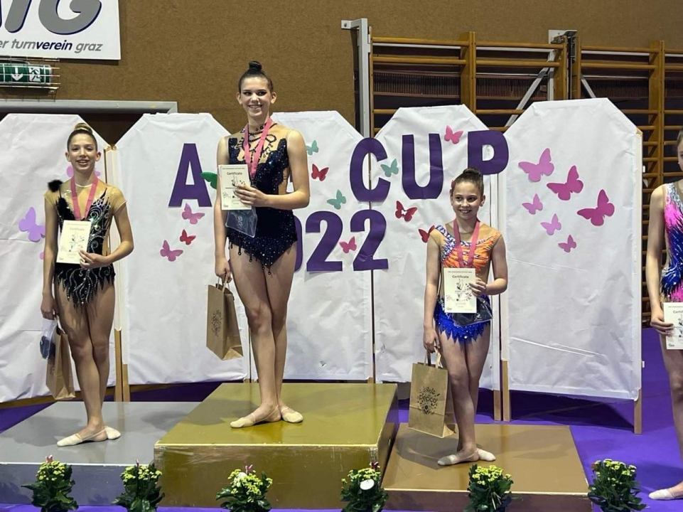 Šibenske ritmičke gimnastičarke vratile se s pregršt medalja iz Graza