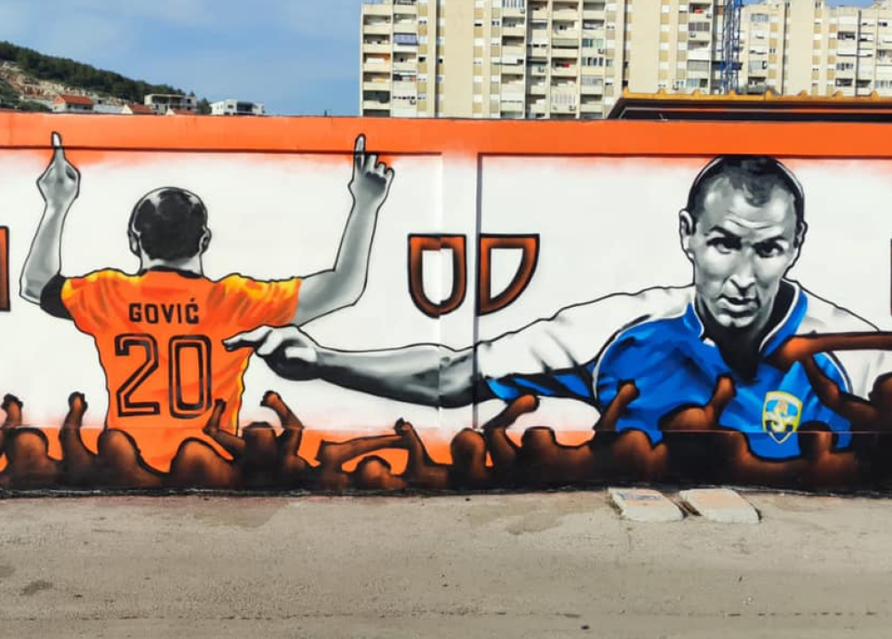 Na zapadnoj tribini Funcuti izradili mural posvećen Draženu Goviću: 'Jedan od nas'   