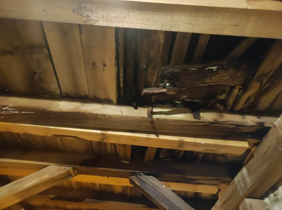 Trule daske i grede i dalje prijete građanima sa skele u Ulici biskupa Fosca: Vlasnik dobio prijavu, ali još nisu uklonjene 