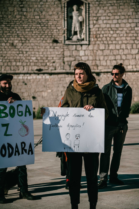 Organizatorica prosvjeda Maja Šintić: 'Šibenik nije grad za dovođenje u pitanje ženskih prava'