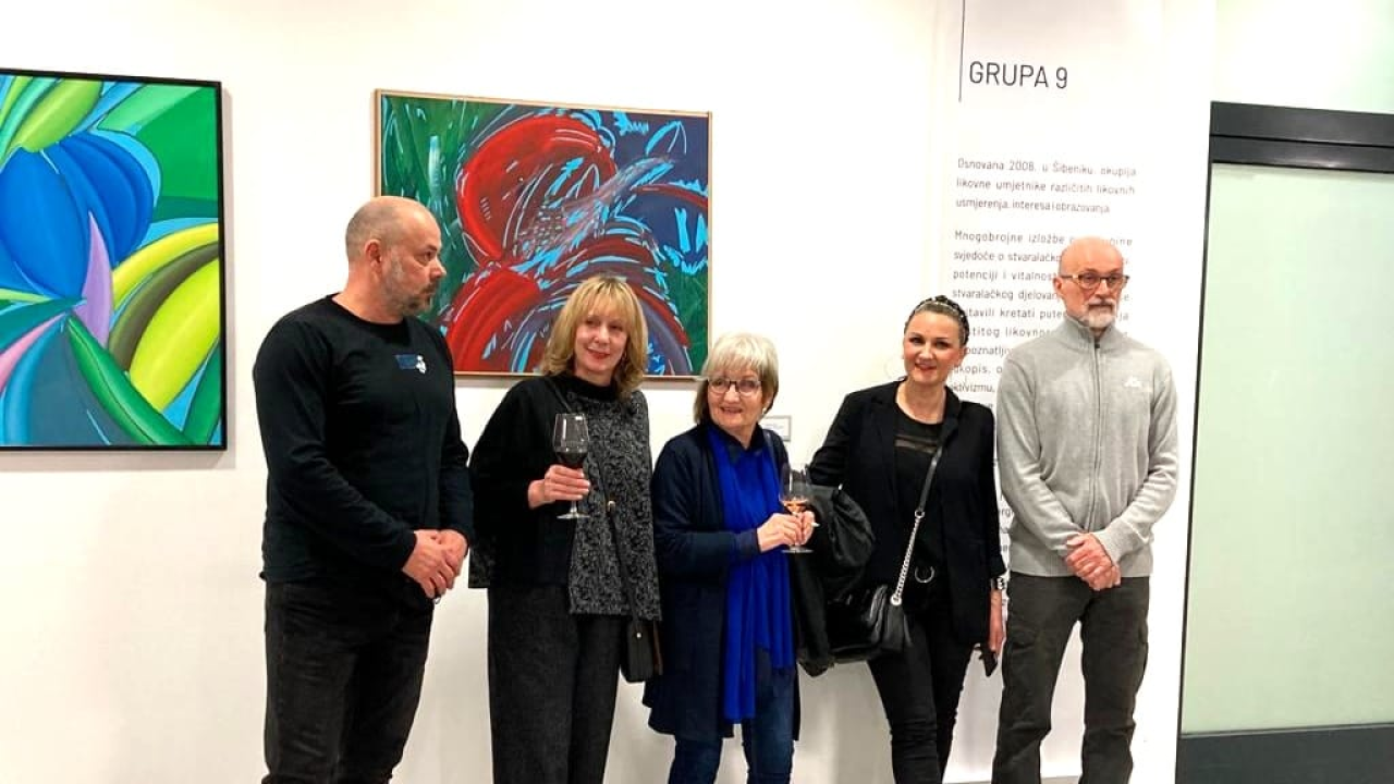 Promocija šibenske umjetnosti u slavonskoj metropoli: U Osijeku otvorena izložba članova Grupe 9!