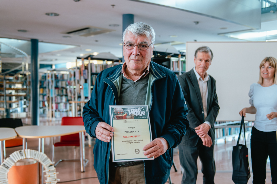 Najčitatelji šibenske knjižnice su Bruna Kozić, Gloria Lokas, Saša Veligdanski i Niko Konjuh