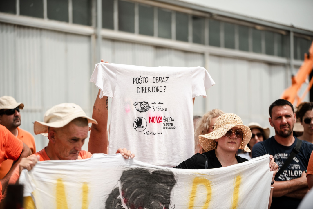 Radnici Cesta Šibenik ustraju u štrajku: 'Direktor sigurno odlazi, sada je na županu da zaustavi ovu situaciju'