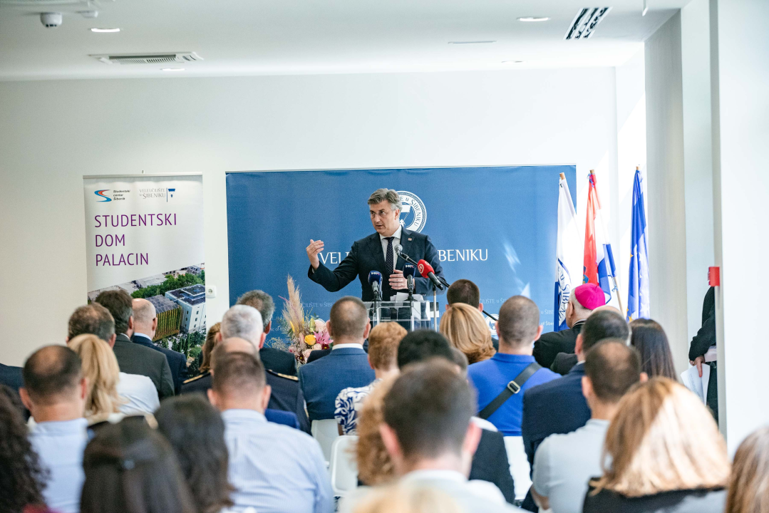Plenković na otvorenju Studentskog doma Palacin: 'Za Šibenik je važno da bude središte obrazovanja'