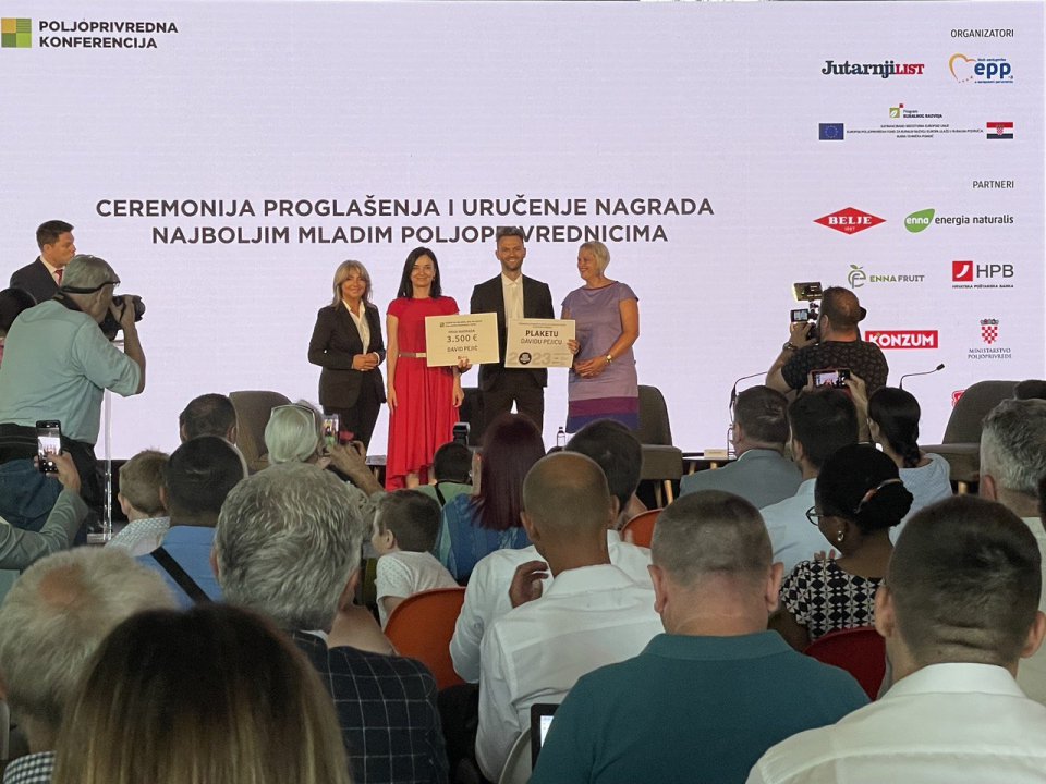 David Pejić najbolji je hrvatski mladi poljoprivrednik u 2023. godini