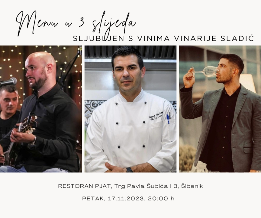 Restoran Pjat ovog petka predstavlja novi koncept hrane, vina i glazbe u Šibeniku!