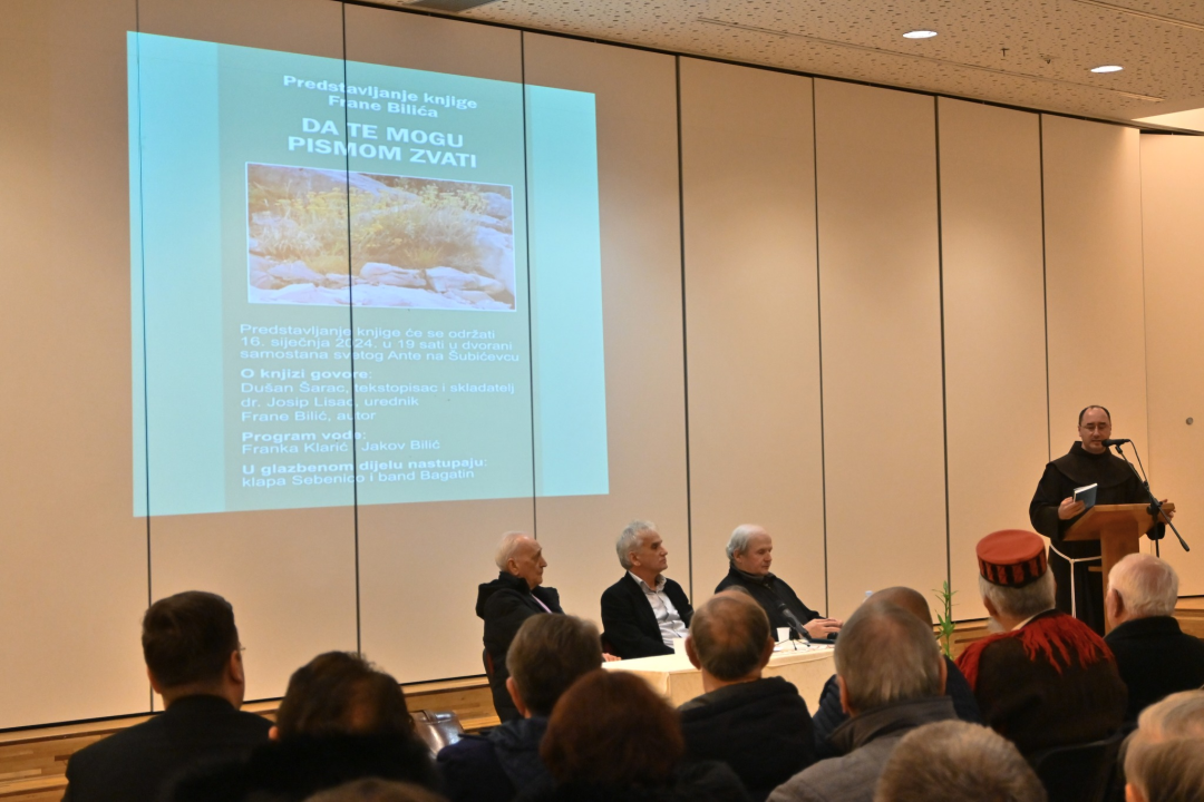 Predstavljena knjiga Frane Bilića 'Da te mogu pismom zvati'