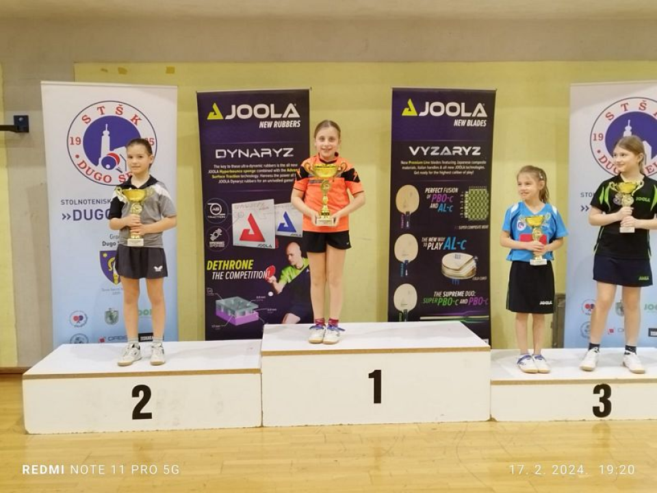 Ponovno fenomenalan uspjeh Stolnoteniskog kluba Šibenik u Dugom Selu 