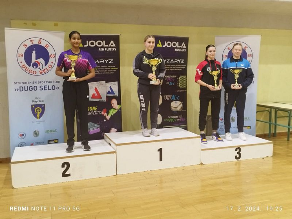 Ponovno fenomenalan uspjeh Stolnoteniskog kluba Šibenik u Dugom Selu 