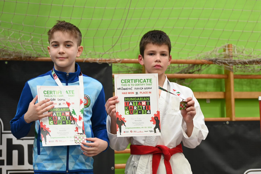 Karataši KK Okit popeli se na pobjedničko postolje u Mađarskoj