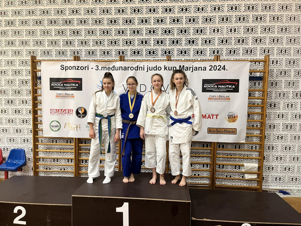 Članovi Judo kluba Šibenik na turniru Kup Marjana osvojili jednu zlatnu i tri brončane medalje 