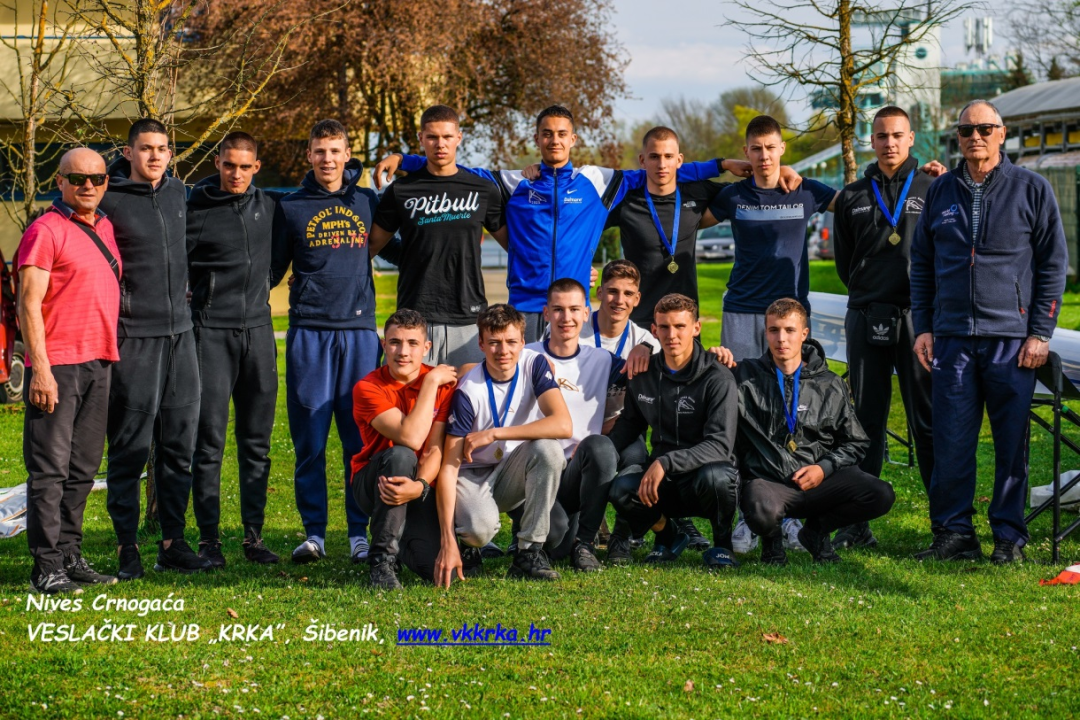 Na Otvorenom prvenstvu Zagreba veslači Krke došli do 3 zlata i 1 bronce