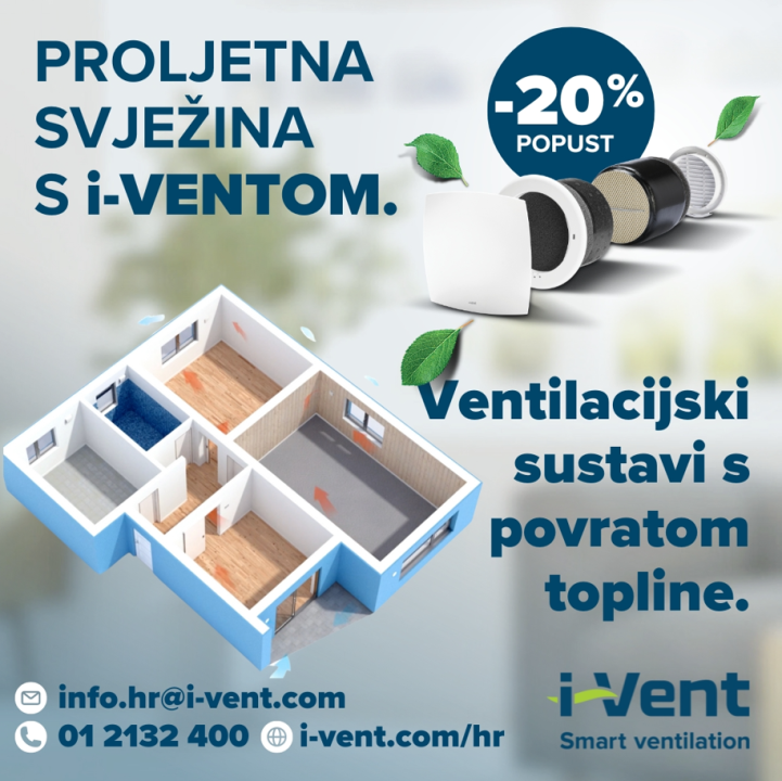 Neka proljetna svježina zavlada vašim domom uz ventilacijski sustav!
