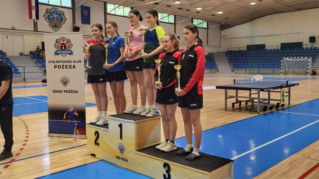 Stolnotenisačice STK Šibenik viceprvakinje Hrvatske