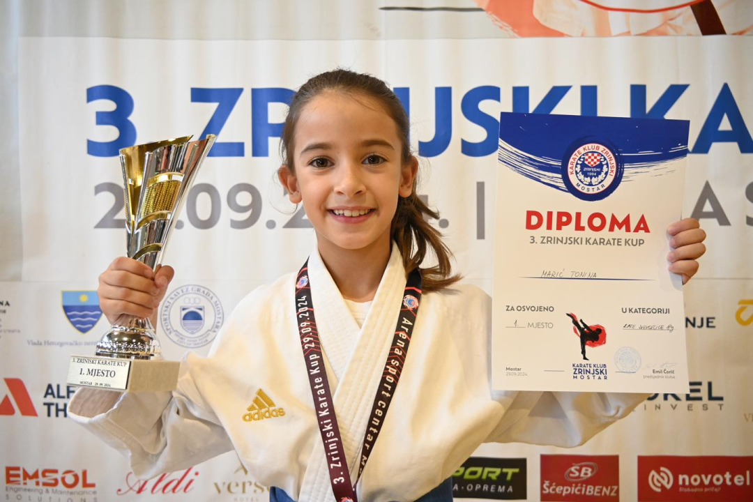 Vodički Okit među tri najbolja karate kluba od njih 50 na mostarskom turniru