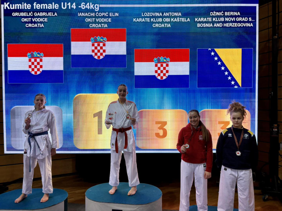 Lili Klarin i Elin Ianachi Ćopić zlatne, a Gabrijela Grubelić srebrna na turniru Grand Prix Croatia