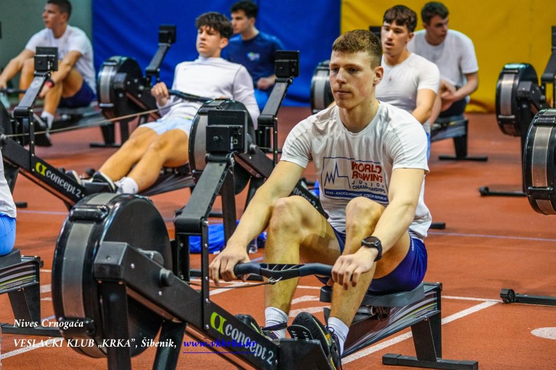 FOTO: Veslači Krke na Prvenstvu Hrvatske na ergometru: Šimi Grubišiću bronca i 21 sekundu bolji rezultat