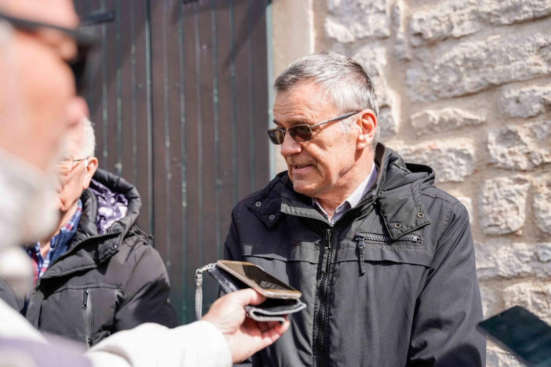 Burić i Mileta u obilasku obnovljenih arhitektonskih detalja u Šibeniku