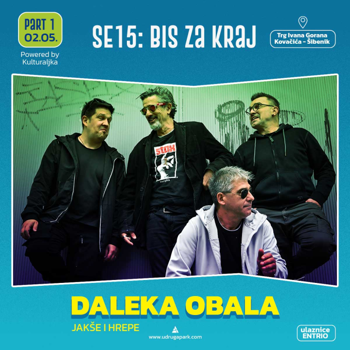 Nakon dočeka rukometaša i proslave 40 godina benda, Daleka obala Jakše i Hrepe stiže u Šibenik