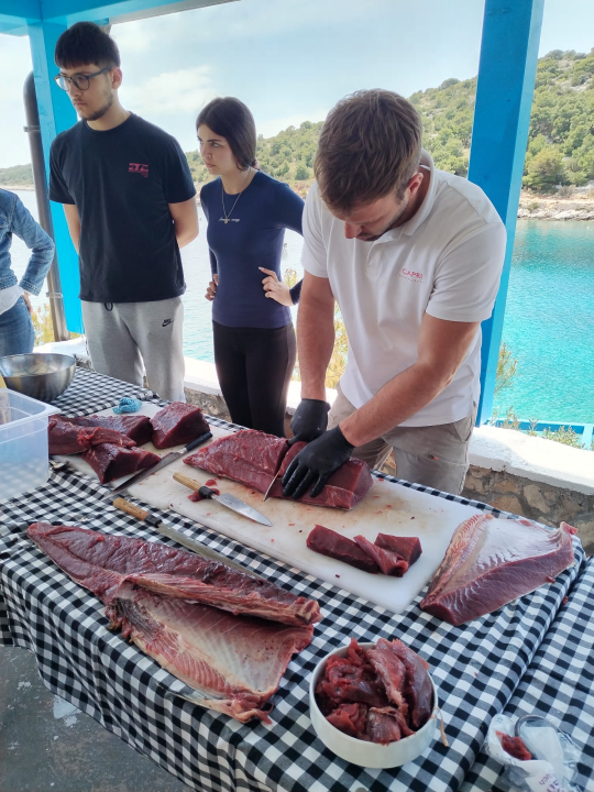 Japanska kulinarska čarolija na Kapriju: Učenici šibenskog TUŠ-a učili od chefa Enrica Krluka