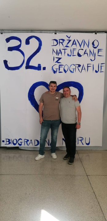 Gimnazijalac Luka Popović osvojio prvo mjesto na Državnom natjecanju iz geografije