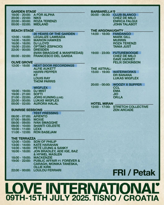Tisno se sprema za jubilarno izdanje Love Internationala: Glazbena proslava desetljeća festivala i 20 godina Gardena
