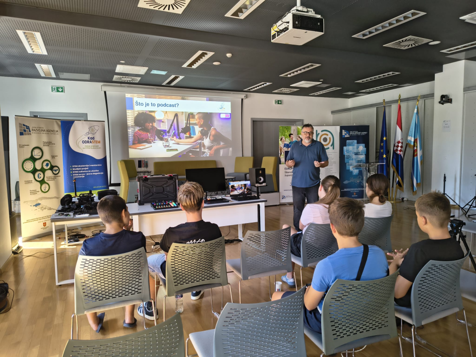FOTO: Mladi otkrili svijet podcasta u sklopu radionice ‘Sastavi svoj studio – snimi svoj podcast’