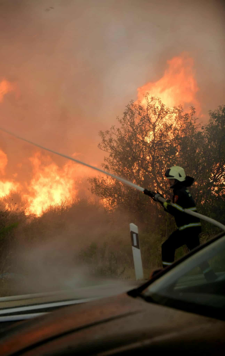 Izbio požar u Jasenovu: Više vatrogasnih postaja izašlo na teren
