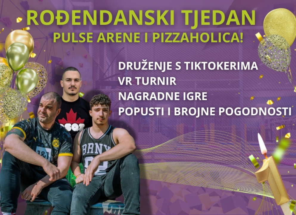 FOTO Prvi rođendan Pulse Arene i Pizzaholica: Tjedan zabave, popusta i posebnih ponuda!