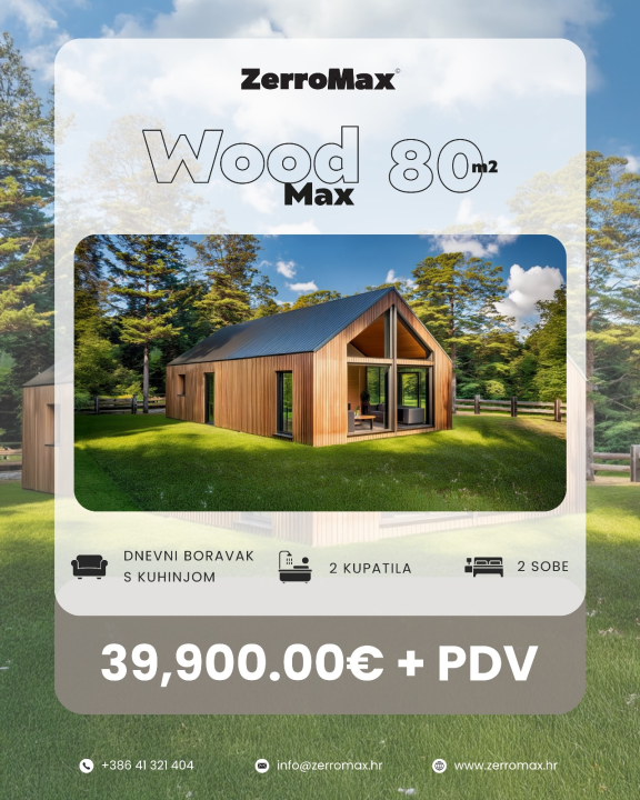 FOTO ZerroMax montažne kuće – Nova ponuda modela od ZenMax od 33m2, 44m2 i WoodMax 80m2