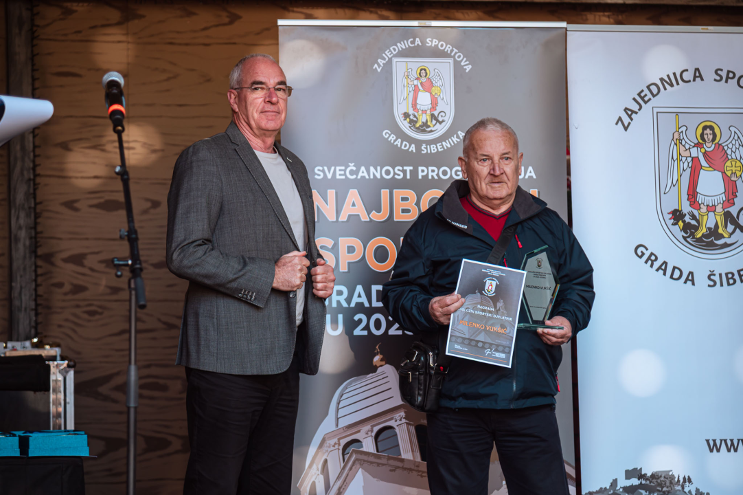 FOTO Sportski laureati Šibenika u 2025-oj: Roko Zorić, Kiara Radnić, Stipe Bralić, košarkašice i vaterpolisti