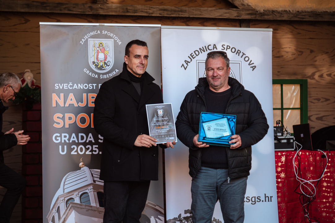 FOTO Sportski laureati Šibenika u 2025-oj: Roko Zorić, Kiara Radnić, Stipe Bralić, košarkašice i vaterpolisti