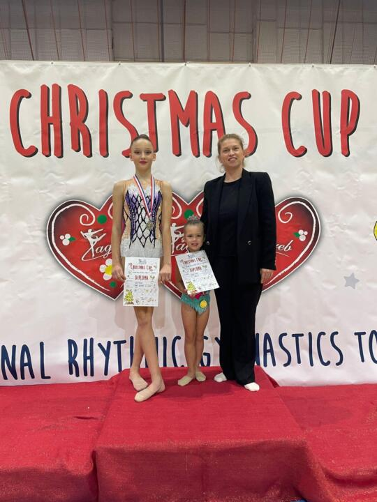 FOTO Ritmičarke šibenskog Neba osvojile dvije medalje na međunarodnom 'Christmas Cupu'