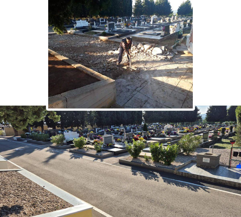 FOTO Čempresi: 'Fotografije govore više od riječi, tu smo u trajnom služenju vječnom domu naših pokojnika'