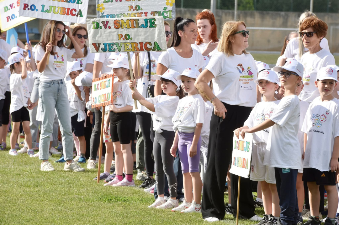 Više od 500 mališana sudjelovalo na 24. Olimpijskom festivalu dječjih vrtića u Šibeniku