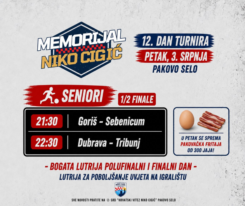 FOTO Malonogometni memorijal 'Niko Cigić' u Pakovu Selu ulazi u završnicu, uz dodatni program za publiku
