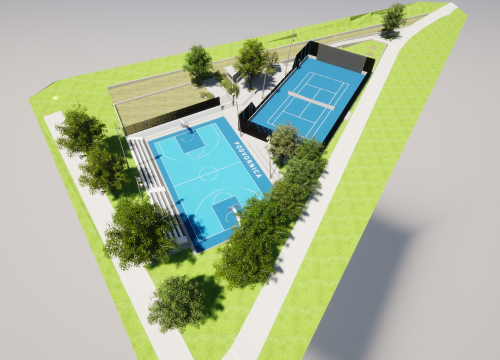 Fotografija 5 - Prijavljen projekt rekonstrukcije košarkaškog igrališta Podvornica u Drnišu