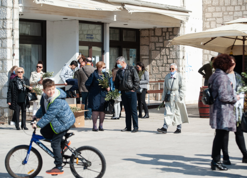 Fotografija 10 - Procesijom, misom i blagoslovom maslinovih grančica Šibenčani proslavili Cvjetnicu