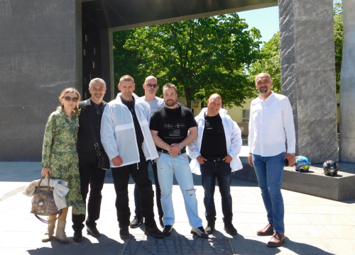 Fotografija 3 - Marko Jelić u Kninu ugostio Ivicu Žuvelu, kandidata za zadarskog župana