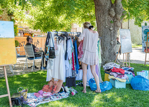Fotografija 8 - Ispred Azimuta održan prvi Buvljak nakon korona pauze: Opuštena kupovina, kava i druženje na travnjaku