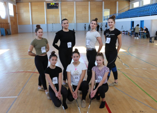 Članice udruge Vodiške mažoretkinje u reprezentaciji Hrvatske