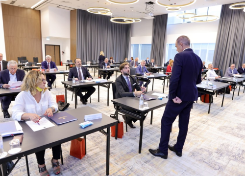 Fotografija 8 - Župan Jelić i Sanja Slavica Matešić na sjednici Zajednice županija: Tema gospodarenje otpadom