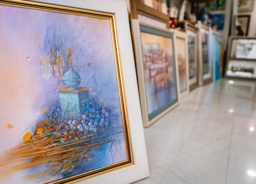 Fotografija 5 - Murtićev apstraktni brod i Vežin pejzaž potražite u Galeriji Juraj Dalmatinac