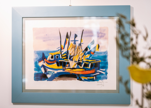 Fotografija 12 - Murtićev apstraktni brod i Vežin pejzaž potražite u Galeriji Juraj Dalmatinac