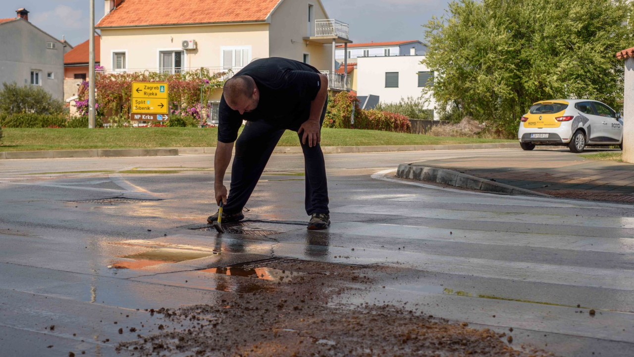 U Vodicama su u tijeku najavljeni radovi, nema poplave