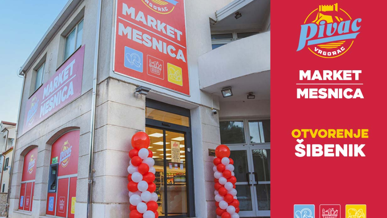 Otvorena Pivac market - mesnica u Šibeniku preko puta stadiona
